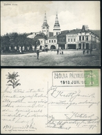 97276 ZSOLNA 1913. Régi Képeslap, Luxus Pályaudvari Bélyegzéssel    HUNGARY / SLOVAKIA - Gebraucht