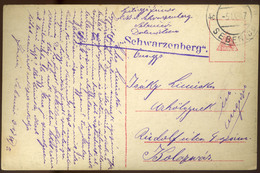 97712 K.u.K. Haditengerészet, I.VH Képeslap S.M.S. Schwarzenberg Hajó Bélyegzéssel Kolozsvárra  /  KuK NAVY WW I. Vintag - Lettres & Documents