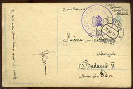 97700 K.u.K. Haditengerészet, I.VH 1916. Képeslap S.M. Dampfer Vodice Bélyegzéssel. Ritka!  /  NAVY WW I. 1916 Vintage P - Lettres & Documents