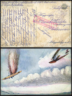 97691 K.u.K. Haditengerészet, I.VH Képeslap S.M.B. Belvedere Ritka Bélyegzéssel  /  KuK NAVY WW I. WW I. Vintage Pic. P. - Lettres & Documents
