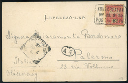 97872 KOVÁCSPATAK 1901. Szép Képeslap, Postaügynökségi Bélyegzéssel Olaszországba Küldve - Used Stamps