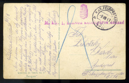 96745 I. VH 1917. Képeslap M. Kir. I. Honvéd Kerékpáros Század Bélyegzéssel - Oblitérés