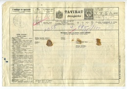 96773 BROD 1917. Kétnyelvű Díjjegyes Távirat 50*2f Bérmentesítéssel . RR! - Gebraucht