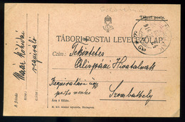 96952 FERENCLAK / Rankovci 1916. Tábori Posta Levlap Szombathelyre Küldve - Used Stamps