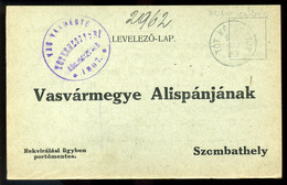 96980a TÓTKERESZTÚR / Križevci 1916. Érdekes  I. VH-s Rekvirálási Levelezőlap Szombathelyre Küldve - Slovénie