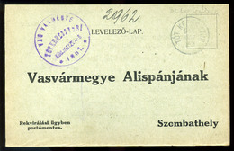 96980a TÓTKERESZTÚR / Križevci 1916. Érdekes  I. VH-s Rekvirálási Levelezőlap Szombathelyre Küldve - Slovenia