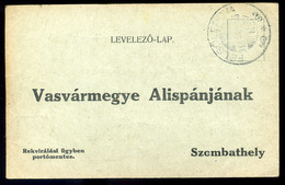 96979 FELSŐLENDVA 1916. Érdekes  I. VH-s Rekvirálási Levelezőlap Szombathelyre Küldve - Slowenien