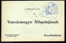 96971 MUSZNYA / Moščanci 1916. Érdekes  I. VH-s Rekvirálási Levelezőlap Postaügynökségi Bélyegzéssel  Szombathelyre Küld - Slovenia