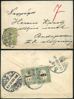 98080 BUDAPEST 1903. Helyi Levél 6+1f Portózással - Used Stamps