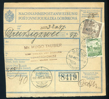 98167 ÓPÁVA / Опово  1918.10. Osztrák Pénzutalvány, Arató Bélyegekkel Csehszlovákiába Küldve  /  ÓPÁVA 1918.10. Austrian - Used Stamps