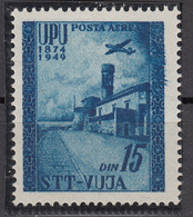 Trieste Zona B - Posta Aerea- Sass. 18 ** - Varietà Di Stampa A Destra - Airmail