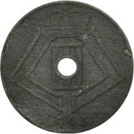 Monnaie, Belgique, 10 Centimes, 1943, TB+, Zinc, KM:125 - 10 Cents