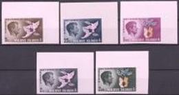 Maldives 1965, Kennedy, 5val IMPERFORATED - Kennedy (John F.)