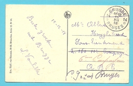 Kaart Met Postagentschapstempel (Agence) * BRUGGE 14 * Op 15/12/18 - Foruna (1919)