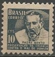 LSJP BRAZIL CAMPAIGN AGAINST EVIL OF THE HANSEN - PRESERVATION OF THE CHILD - PRIEST BENTO - Unused Stamps