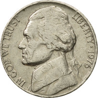 Monnaie, États-Unis, Jefferson Nickel, 5 Cents, 1976, U.S. Mint, Philadelphie - 1938-…: Jefferson