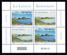 TAAF 2012 View Of île Longue, Kerguelen: Sheetlet Of 4 Stamps UM/MNH - Blocs-feuillets
