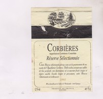 ETIQUETTE DE VIN CORBIERES 1995! - Vin De Pays D'Oc