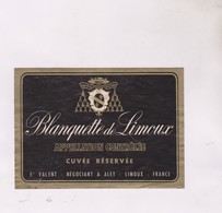 ETIQUETTE DE VIN BLANQUETTE DE LIMOUX - Vin De Pays D'Oc