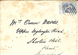 1895- Cover Fr. Y & T N°76  Canc. 54  To England - Cartas & Documentos