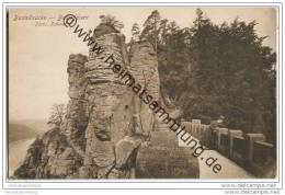 Bastei - Basteibrücke - Sächsische Schweiz - AK Ca. 1910 - Bastei (sächs. Schweiz)