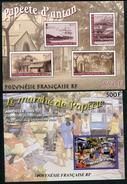 POLYNESIE FRANCAISE - BLOCS & FEUILLETS N° 28 & 29 * * - AMPHILEX 2002 & PAPEETE D'ANTAN - LUXE - Blocks & Sheetlets