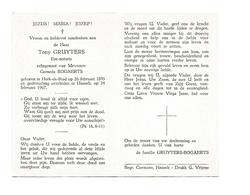 D 279. TONY GRUYTERS - Ere-Notaris - °HERK-DE-STAD 1895 / +HASSELT 1967 - Devotion Images