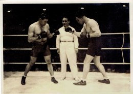 Match De Boxe 1930 Avec Antoine Paolino Contre Maurice Griselle,photo Originale 13/18 - Sporten