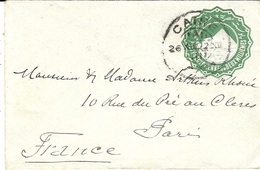 1922- Enveloppe E P Deux Millièmes Du CAIRE Pour Paris - Lettres & Documents
