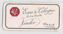 08294 "EAU DE COLOGNE - EXTRA-VIEILLE - JIADOR - PARIS"  ETICHETTA  ORIGINALE. - Etiquettes