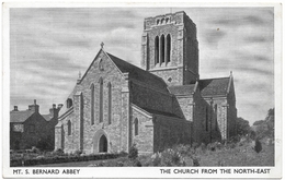 Mount St Bernard Abbey Church From North East B&w - G B Scott - Unused - Otros & Sin Clasificación