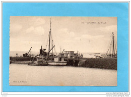 GUINEE Française- CONAKRY--le Wharf Du Débarcadère-en Plein Déchargement-animée  1900-10--édition De Schaht - Guinée Française