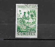 4 OBL  Y & T  Femme Indigène    COMORES "colonie" 36/04 - Usati