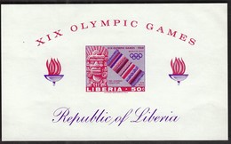 Liberia / Olympic Games Mexico 1968 / Pre - Hispanic Sculpture / Mi Bl 41 B / MNH - IMPERFORATED - Zomer 1968: Mexico-City