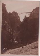 Photo Originale Beau Format XIXème Pont Baldy à Briançon. - Ancianas (antes De 1900)