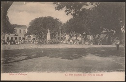 Postal São Tomé E Principe - Feiras E Romarias - Um Aspecto Da Feira Na Cidade (Ed. A. Palanque, Nº13) - Postcard - CPA - Sao Tome Et Principe