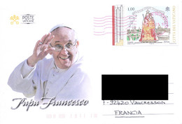 VATICAN VATICANO 2016 Joint Issue 350 Santa Maria LUXEMBOURG Pope Francis FRANCE Cover - Cartas & Documentos