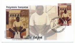 POLYNESIE FRANCAISE - 1 Enveloppe FDC - Le Tapa - Papeete 22 Avril 2005 - FDC