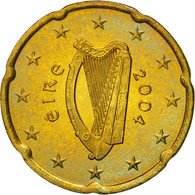 IRELAND REPUBLIC, 20 Euro Cent, 2004, TTB, Laiton, KM:36 - Ierland