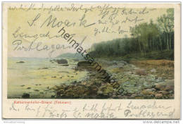 Fehmarn - Katharinenhofer Strand - Verlag Julius Simonsen Oldenburg - Bahnpost - Eutin-Heiligenhafen Zug C91 Gel. 1904 - Fehmarn