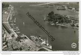 Travemünde - Luftaufnahme - Foto-AK 50er Jahre - Lübeck-Travemuende