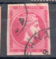 GRECIA 1861/...  20 L. - Gebruikt