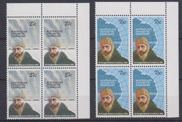 AAT 1982 Sir Douglas Mawson 2v Bl Of 4 (corner) ** Mnh (40124) - Neufs