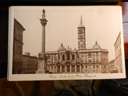 18134) ROMA LOTTO DI 4 CARTOLINE NON VIAGGIATE 1925 CIRCA CHIESA S. MARIA MAGGIORE S. PAOLO PIAZZA ESEDRA PIAZZA COLONNA - Collezioni & Lotti