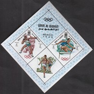 Umm Al Qiwain / Olympic Games Mexico City 1968 / Athletics / Mi Bl 14 A / MNH - Zomer 1968: Mexico-City