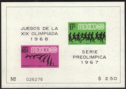 Mexico 1967 / Olympic Games Mexico 1968 / Athletics, Diving / Michel Bl 9 / MNH - Summer 1968: Mexico City