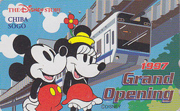 Télécarte Japon / 110-189779 - DISNEY STORE GO - MICKEY MINNIE Train Monorail - Chiba 1997 Japan Phonecard / 7000 - Disney