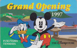 TC NEUVE JAPON / 110-184471 - DISNEY STORE GO * 2000 EX * - MICKEY & DONALD - FUKUYAMA 1997 - MINT JAPAN Free Phonecard - Disney