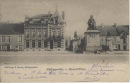 Philippeville.-  Grand'Place.   -   1902   Naar  Hainaut - Philippeville