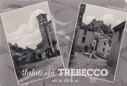 CARTOLINA - POSTCARD - PIACENZA - SALUTI DA TREBECCO ALT. M. 500 S. M. - Piacenza